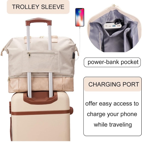 Weekender Bag Minkars Beige - Picture 2 of 8